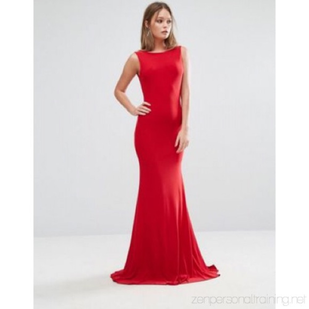 Bombshell Floor Length Red Dress 💥